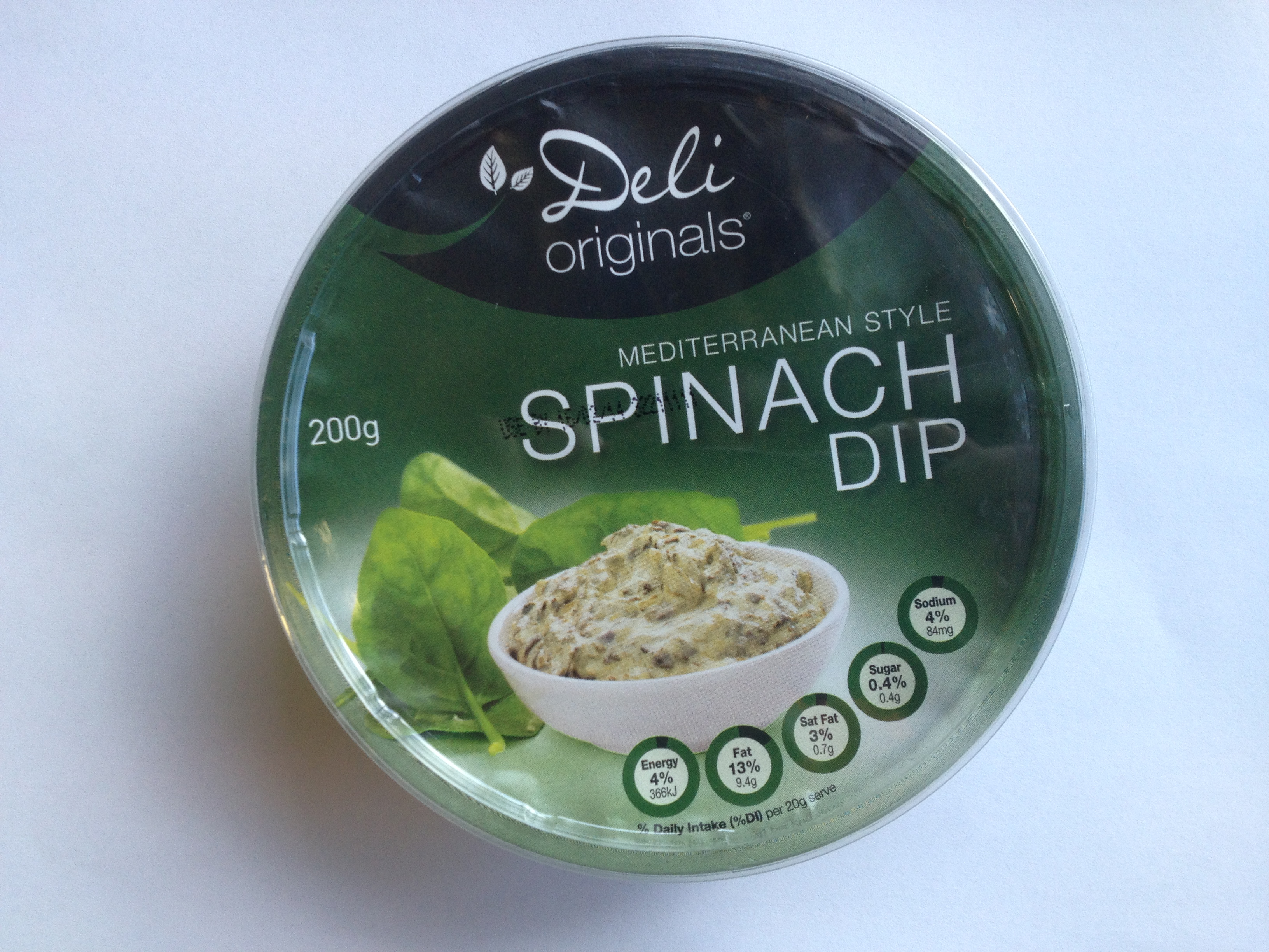 Yumis Quality Foods—Deli Originals Mediterranean Style Spinach Dip